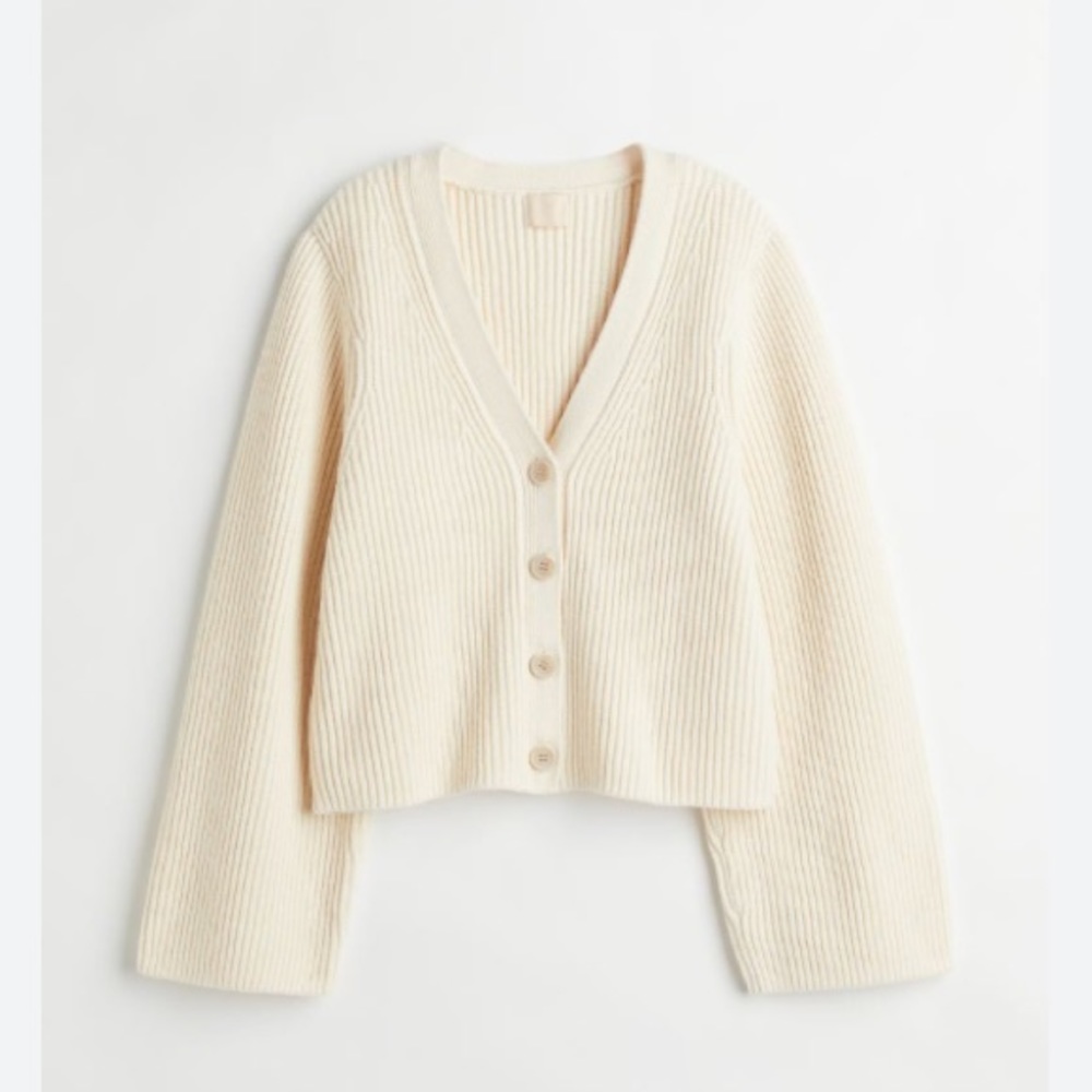 NWT Oversized Chunky Knit Ribbed Cardigan